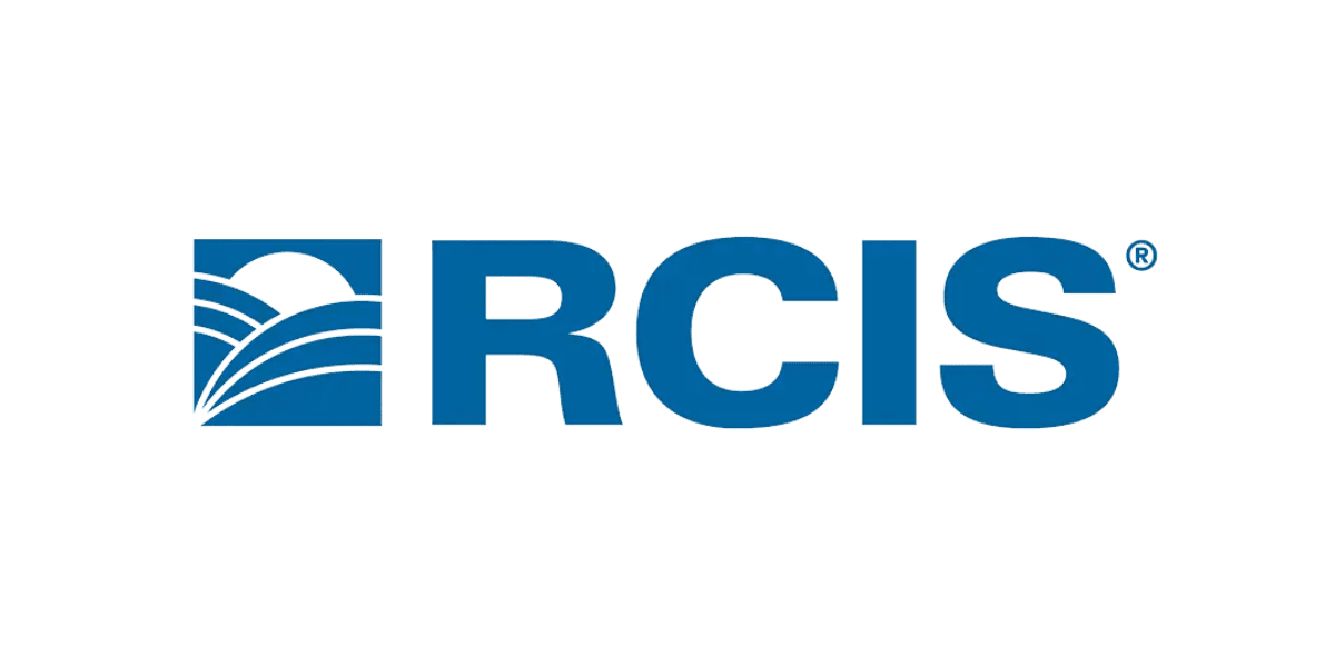 The RCIS logo features bold blue letters 